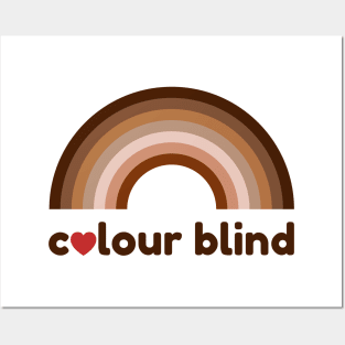 Colour blind love rainbow Posters and Art